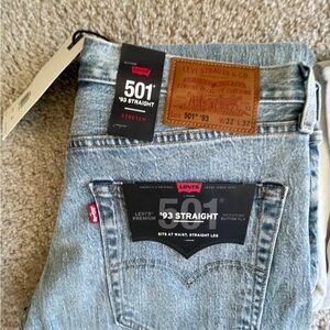 Vintage Levi's Light Blue 501 '93 Straight Men's Jeans